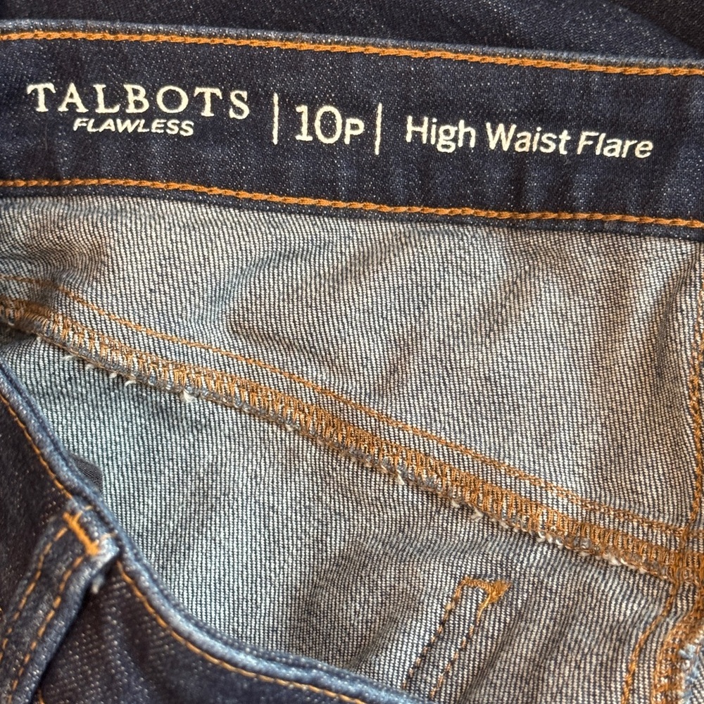 379 - Talbots Blue Flare & Wide Leg Jeans - Picture 7 of 8
